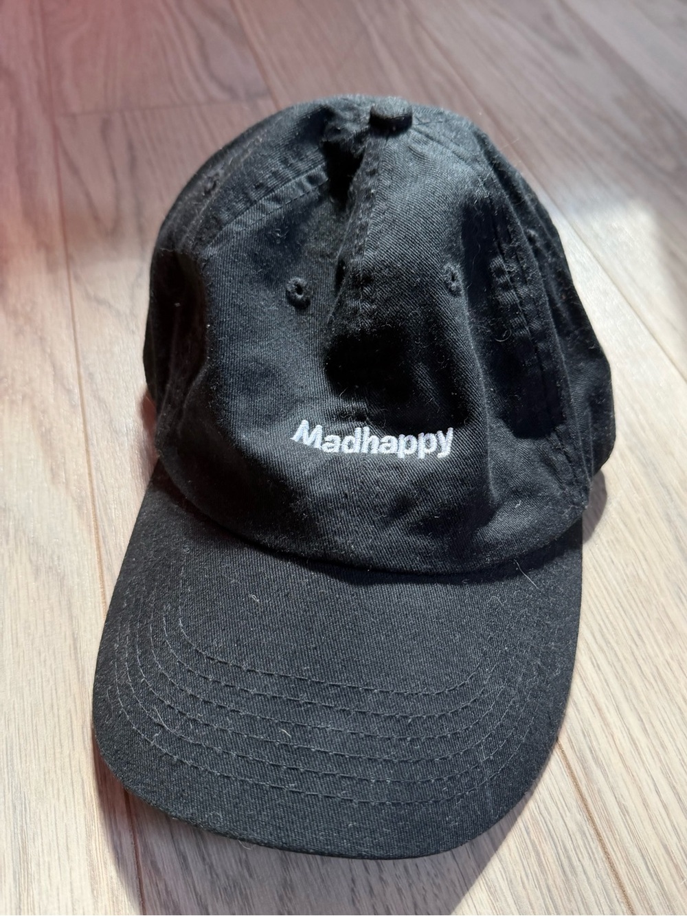 Madhappy Black Embroidered Logo Cap